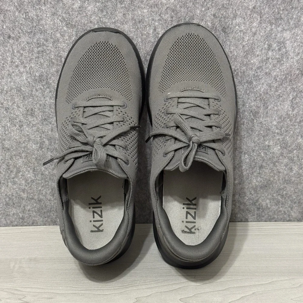 Kizik Lima Hands-Free Sneakers Men's Sz 10 / Womens Sz 11.5 Gray Slip-On Comfort